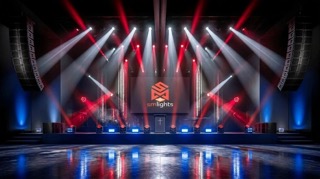 A professional church stage setup