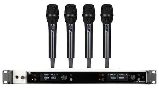 Sennheiser EW-DX EM 4 Dante Wireless 4-Channel Handheld 835-1 Bundle