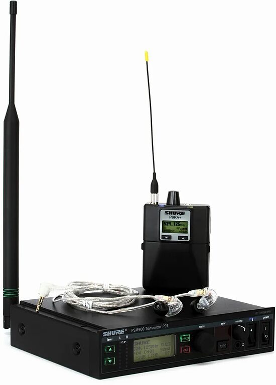 Shure P9TRA+425CL Wireless Bodypack Receiver with SE425CL
