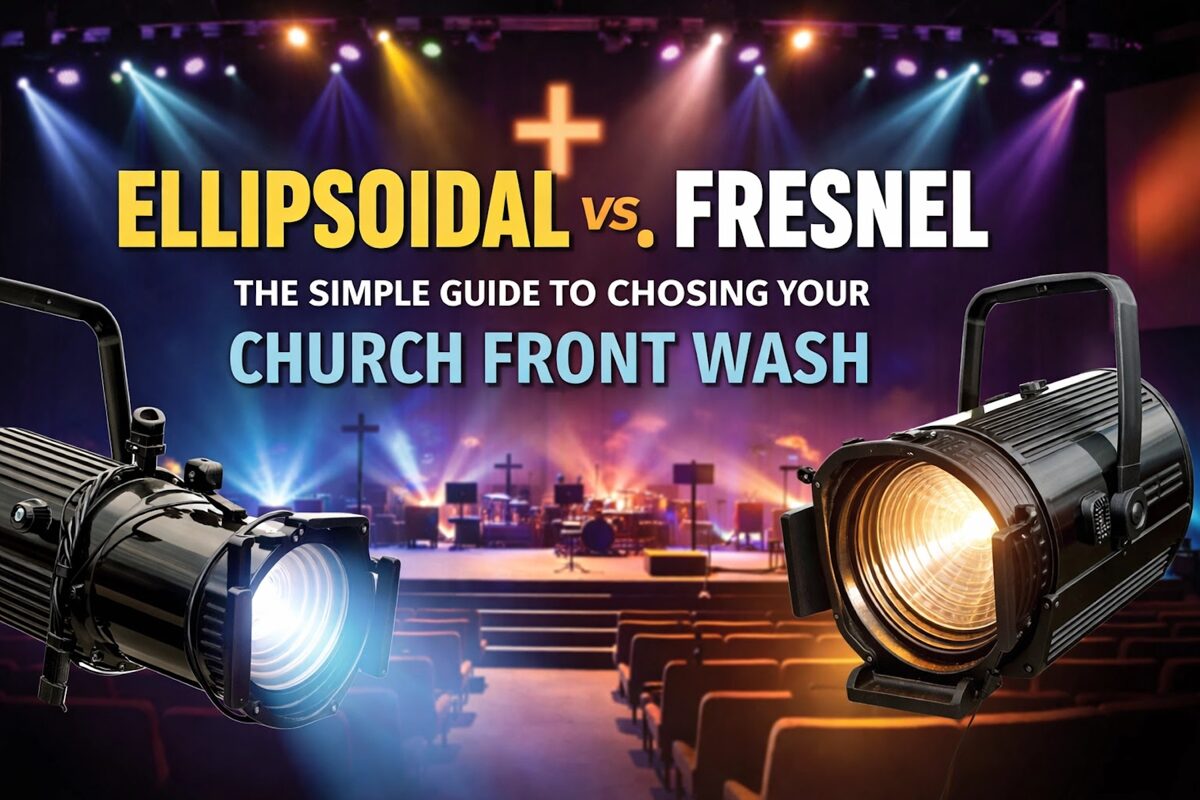 Ellipsoidal vs. Fresnel The Simple Guide to Choosing Your Church Front Wash