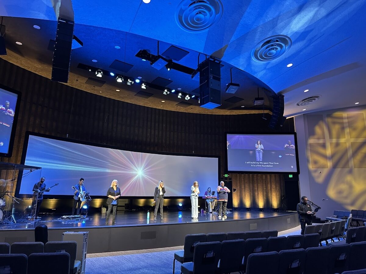 Modern Worship Center Lighting