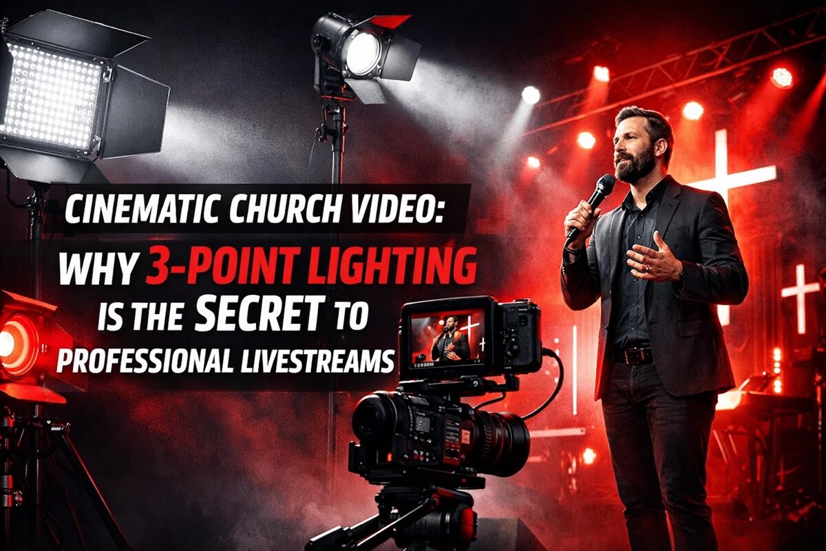 [HERO] Cinematic Church Video: Why 3-Point Lighting is the Secret to Professional Livestreams